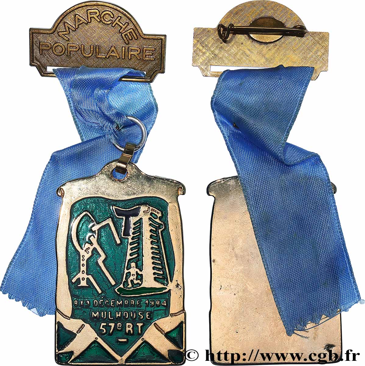 V REPUBLIC Médaille, Marche populaire AU