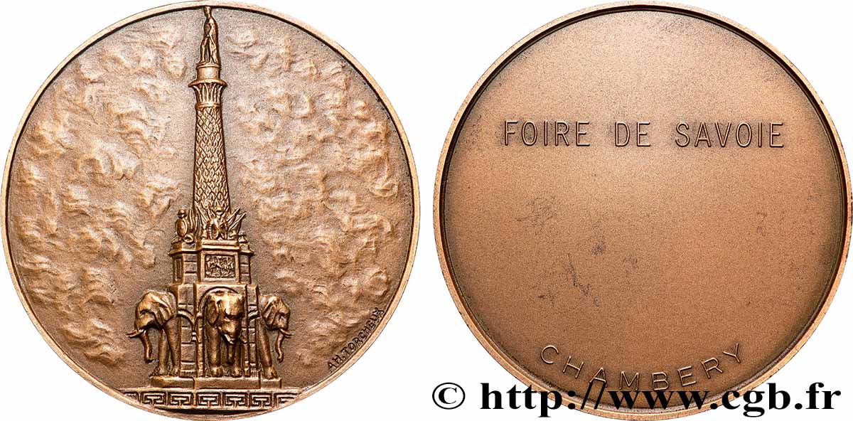 V REPUBLIC Médaille, Foire de Savoie AU