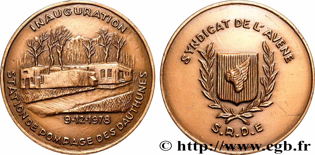 V REPUBLIC Médaille, Inauguration de la station de pompage des Dauthunes AU