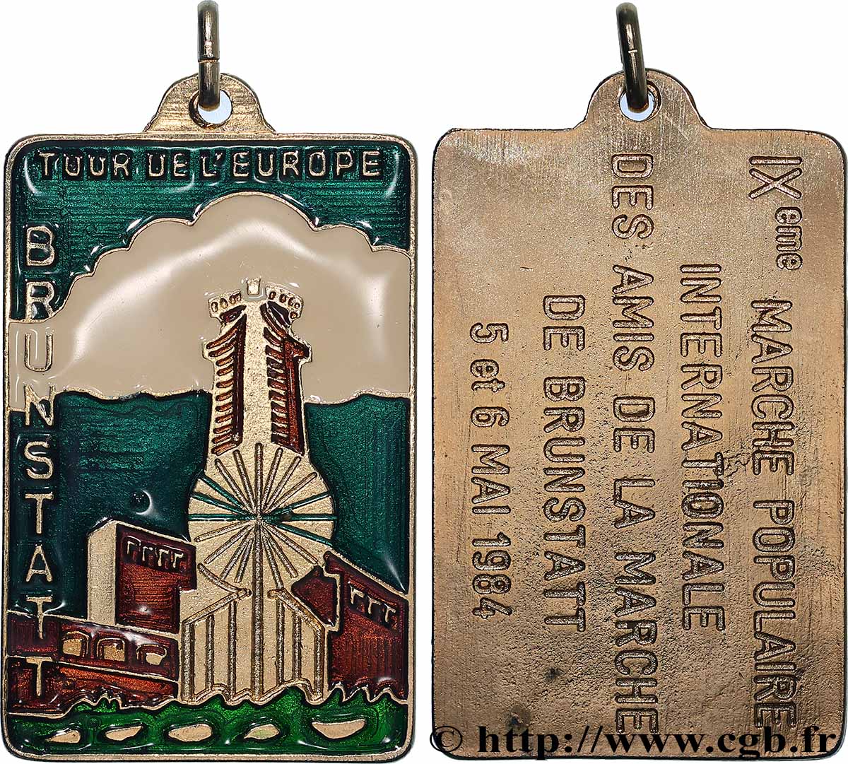 V REPUBLIC Médaille, 9e marche populaire internationale des amis de la marche de Brunstatt AU