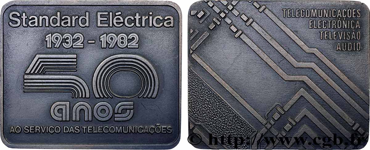 PORTUGAL Médaille, Standard electrica VZ