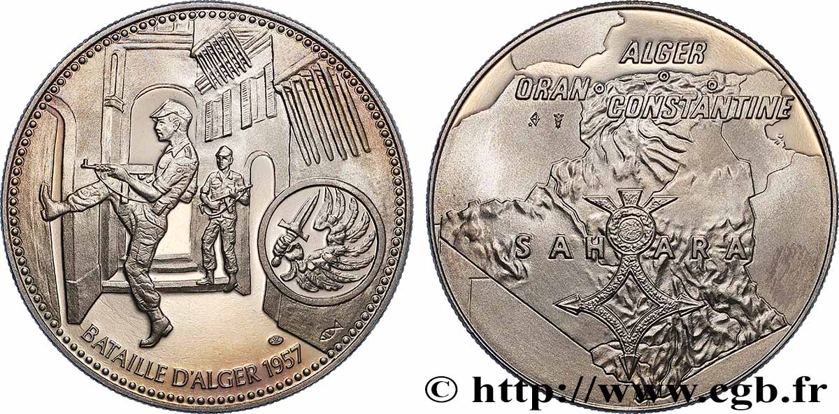 V REPUBLIC Médaille, Bataille d’Alger AU