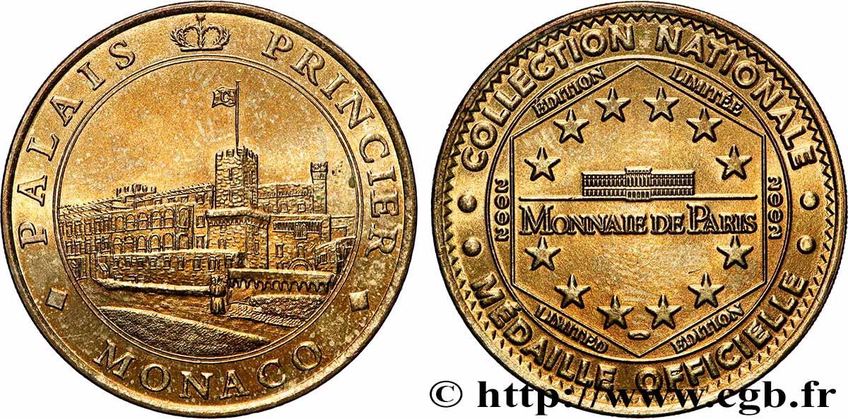 TOURISTIC MEDALS Médaille touristique, Palais princier de Monaco fVZ