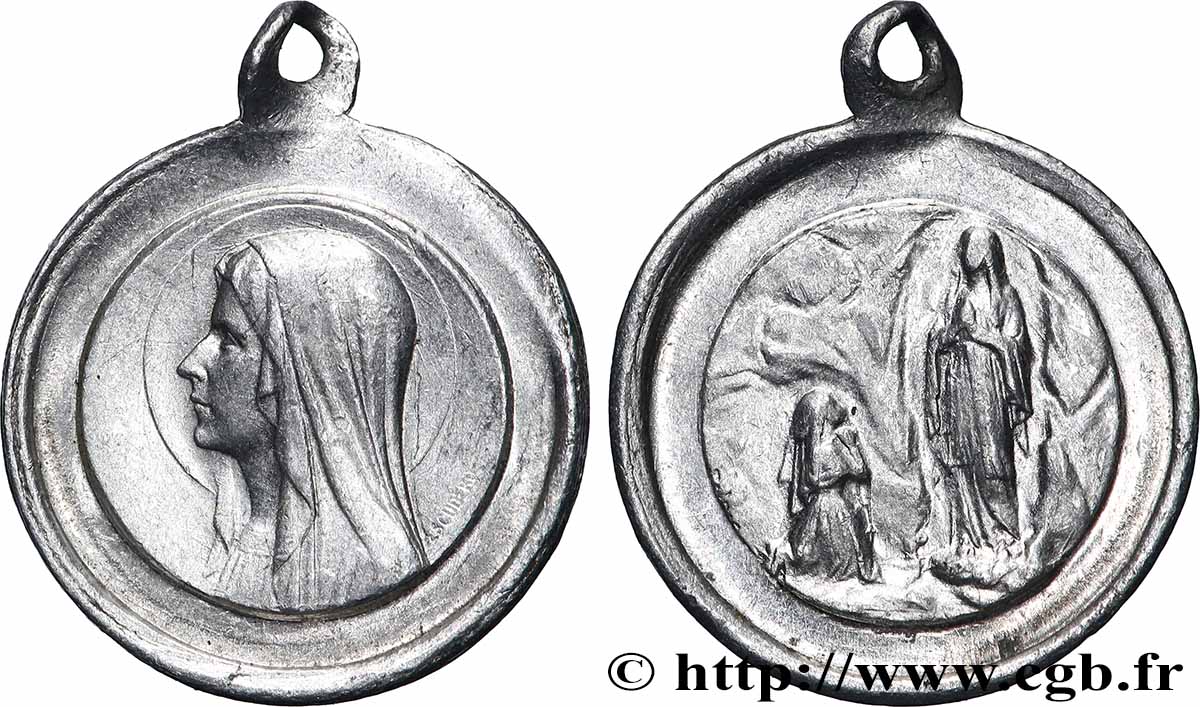 MÉDAILLES RELIGIEUSES Médaille, Notre-Dame de Lourdes XF