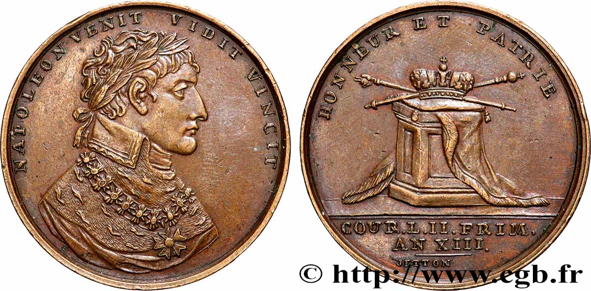 PREMIER EMPIRE Médaille, Honneur et Patrie, refrappe TTB+