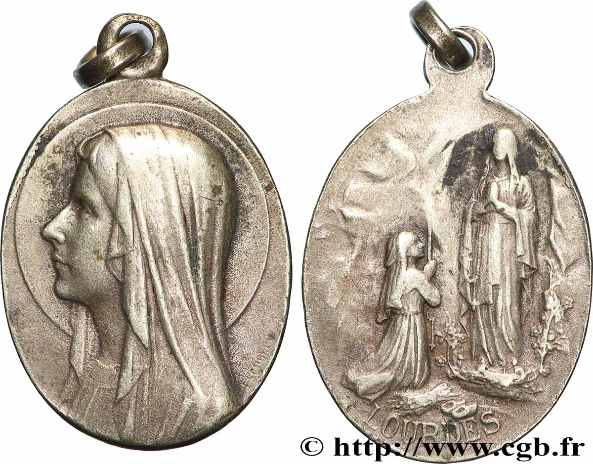 MÉDAILLES RELIGIEUSES Médaille, Lourdes TTB+