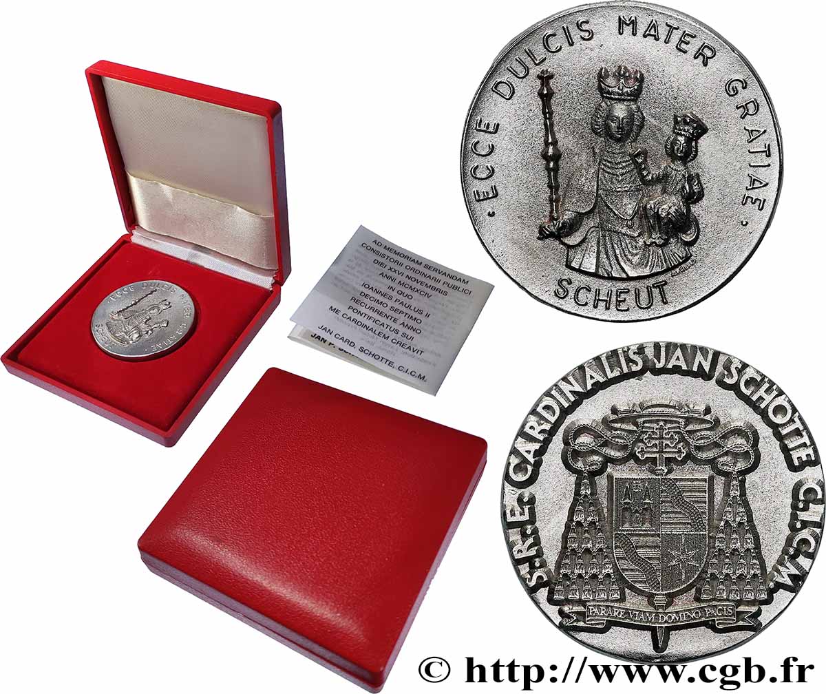 VATICAN ET ÉTATS PONTIFICAUX Médaille, Cardinal Jan-Pieter Schotte TTB+