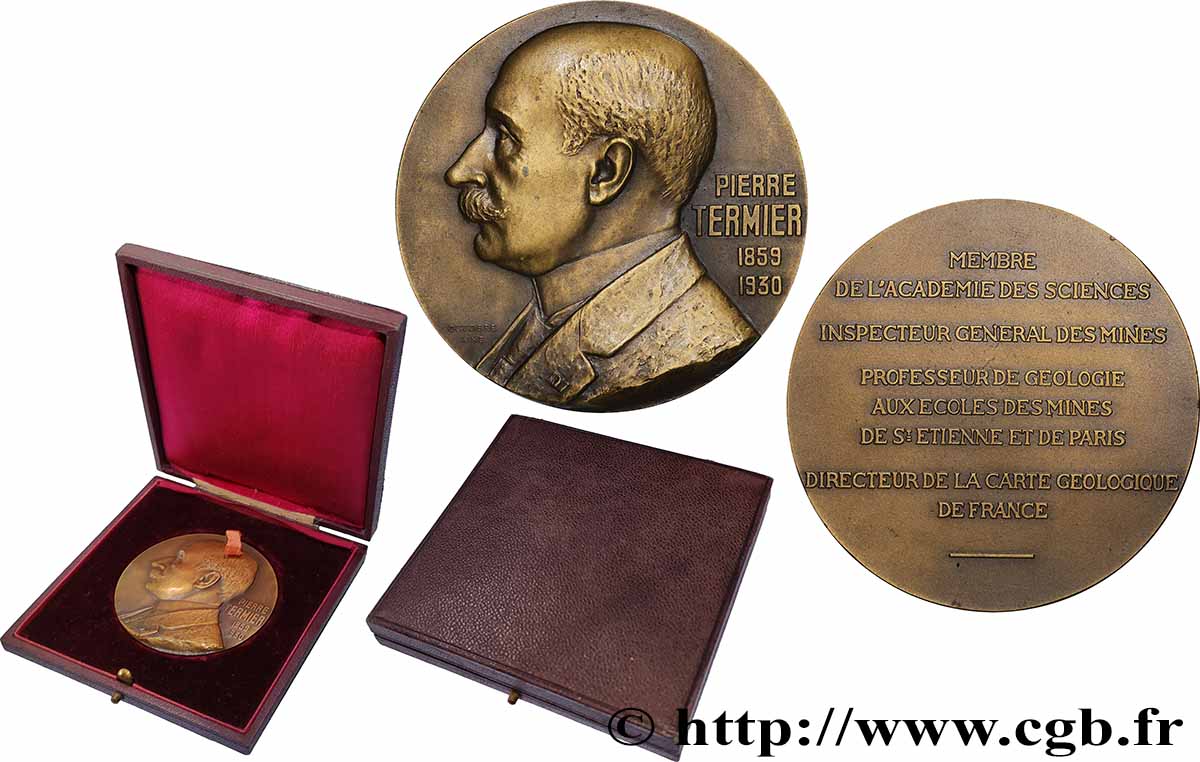 TROISIÈME RÉPUBLIQUE Médaille, Pierre Termier TTB+
