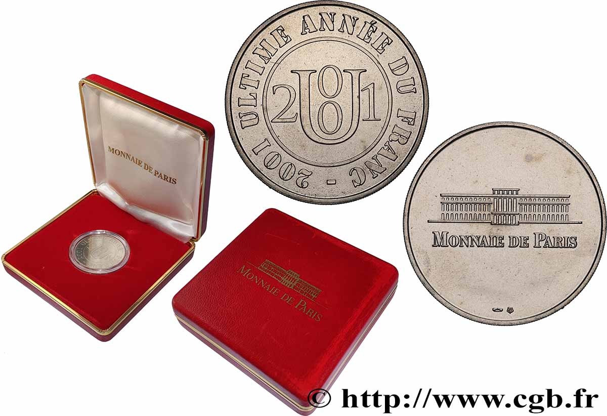 V REPUBLIC Médaille, Ultime année du Franc AU