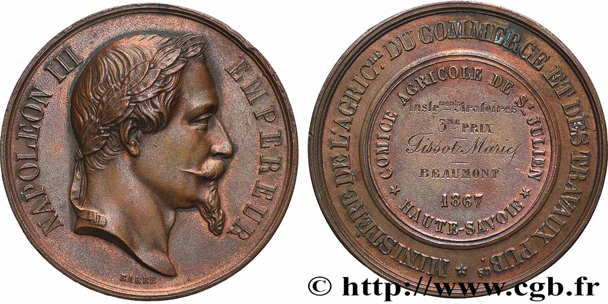 ZWEITES KAISERREICH Médaille, Comice agricole SS