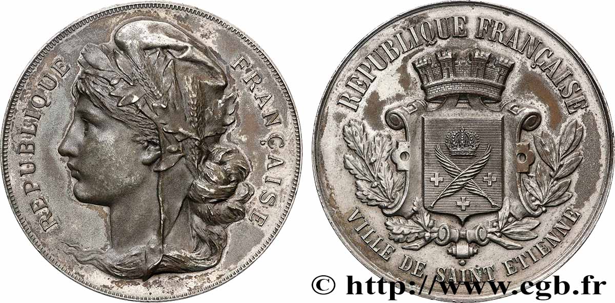 TERZA REPUBBLICA FRANCESE Médaille, Saint-Étienne q.SPL