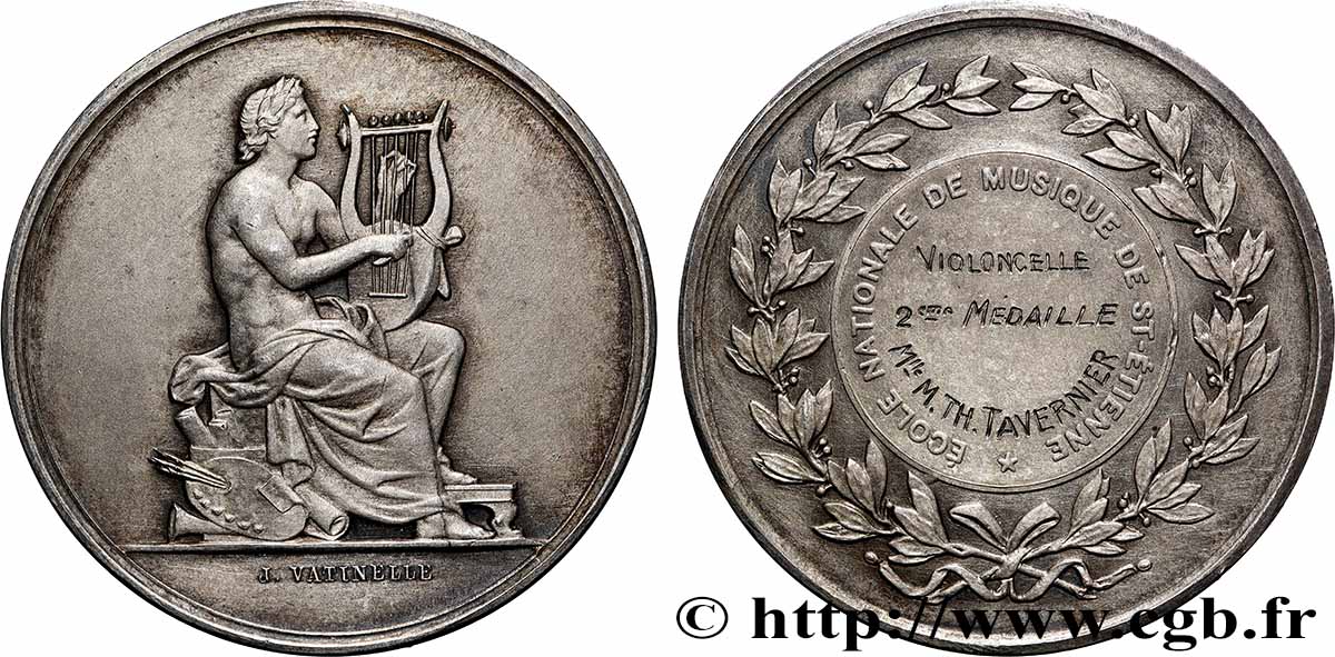 MUSIQUE, ARTS ET CONCERTS Médaille, École nationale de musique TTB+/SUP