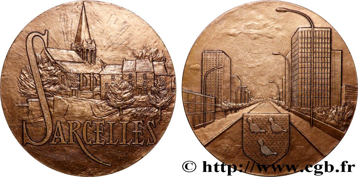 CINQUIÈME RÉPUBLIQUE Médaille, Sarcelles TTB+