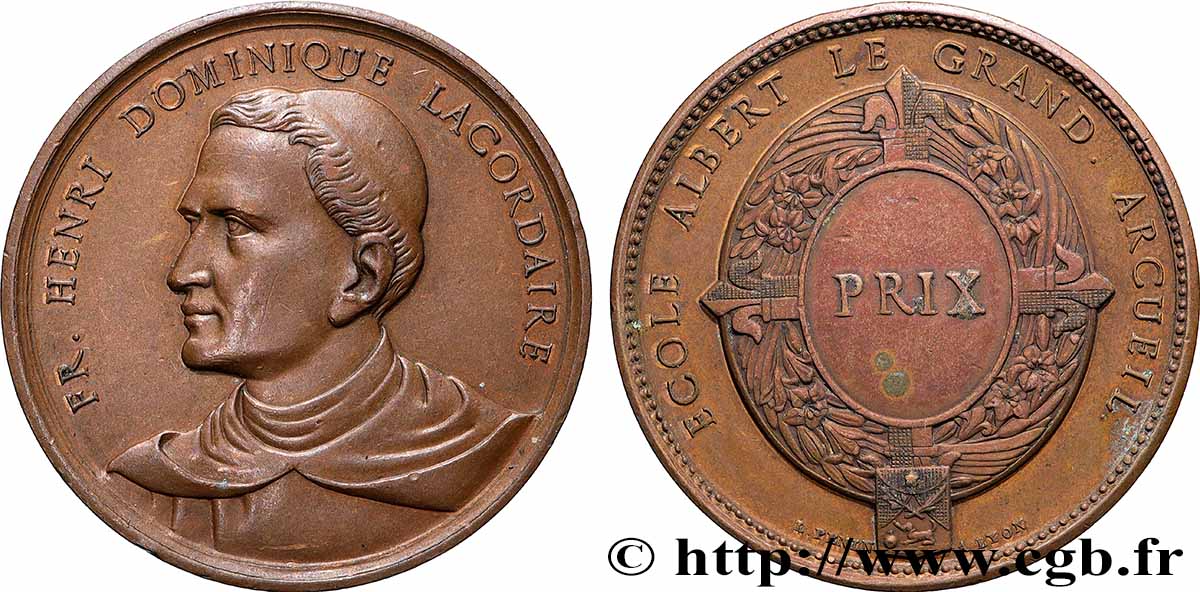 RELIGIOUS MEDALS Médaille, École Albert Le Grand, Prix AU
