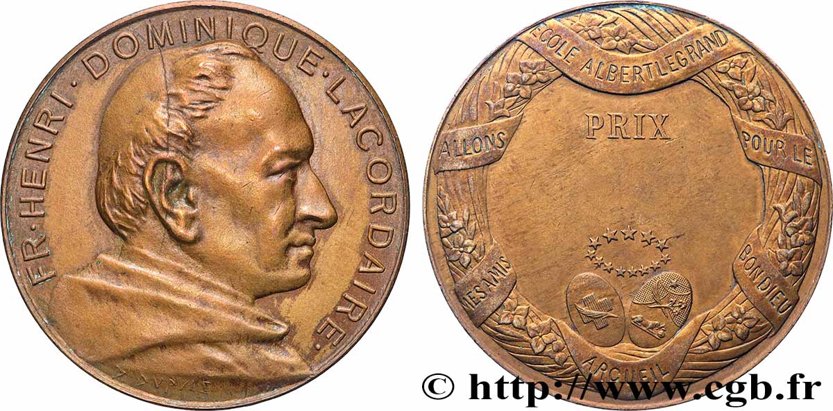 ÉDUCATION : LYCÉES, ÉCOLES Médaille, Prix, Ecole Albert Legrand TTB+