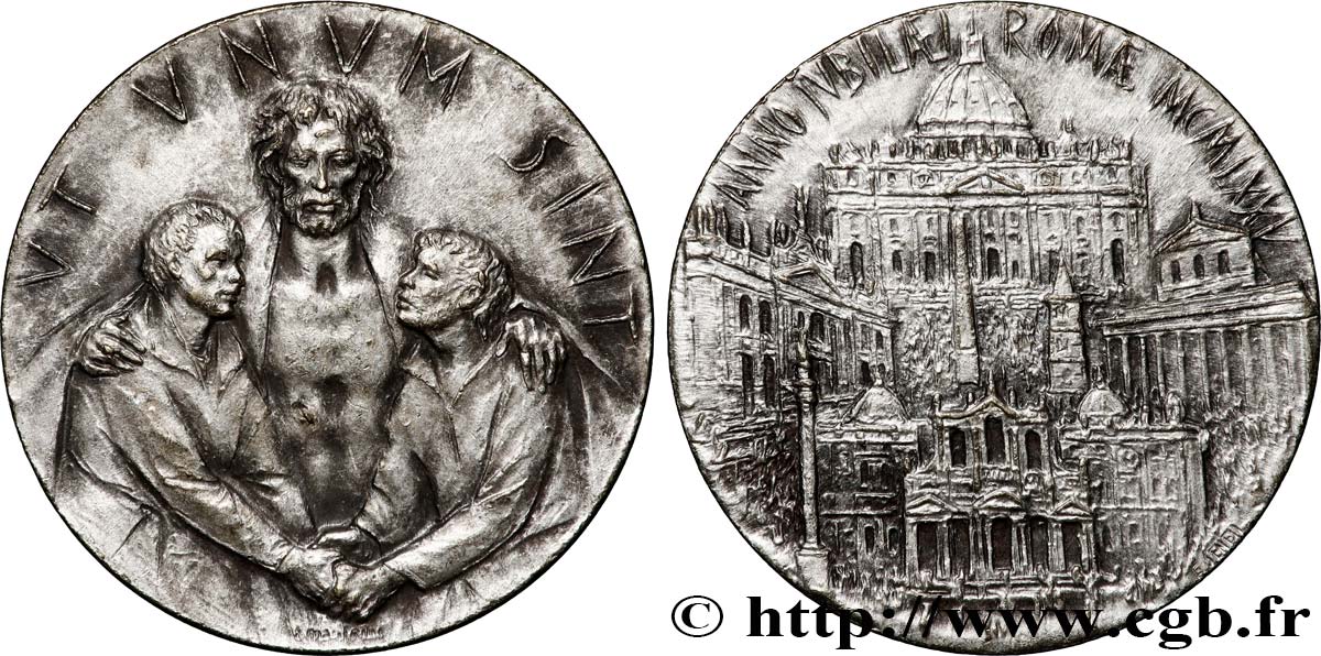 VATICAN ET ÉTATS PONTIFICAUX Médaille du Jubilé pour l’Année Sainte 1975 TTB+