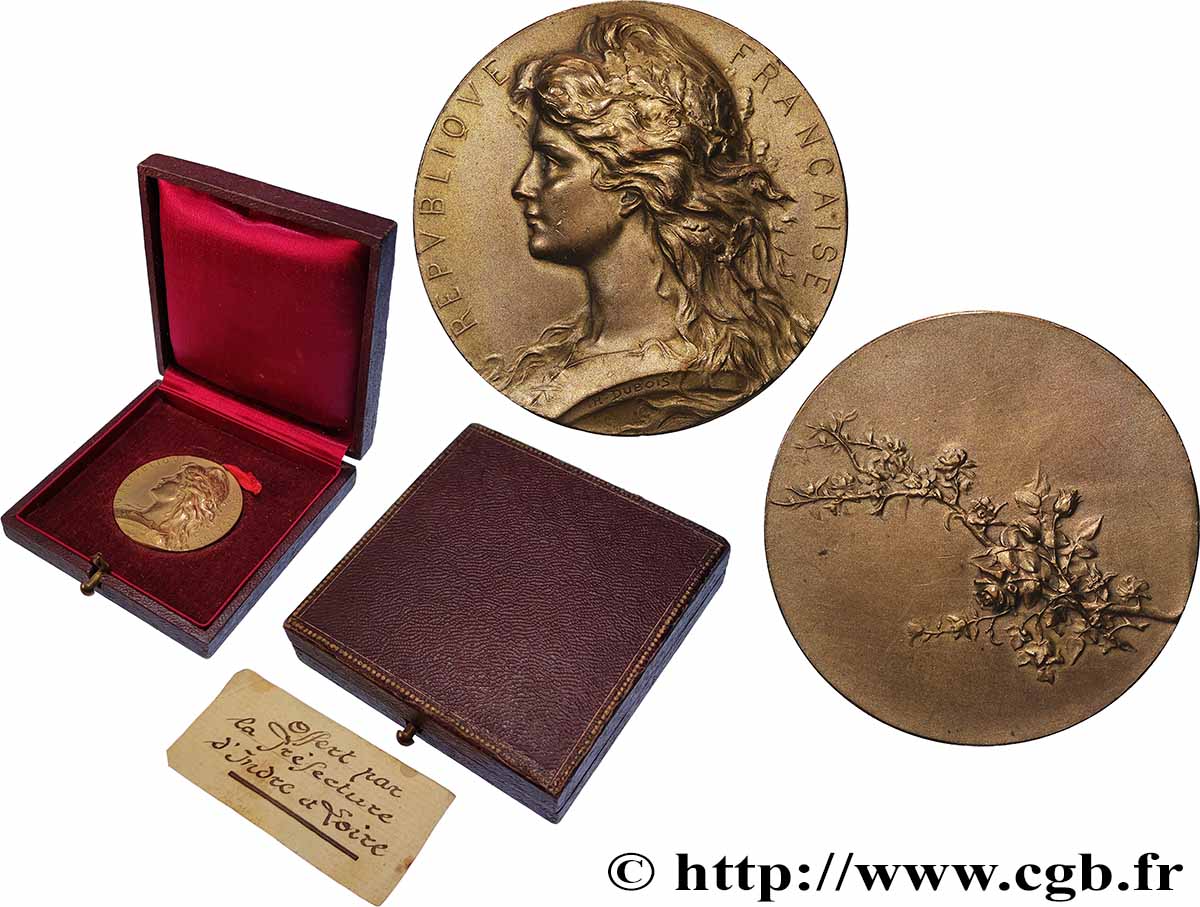 III REPUBLIC Médaille de récompense AU