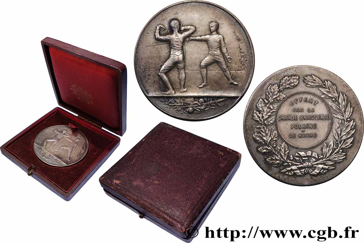 TROISIÈME RÉPUBLIQUE Médaille, Offert par la Grande Brasserie Polaire TTB+