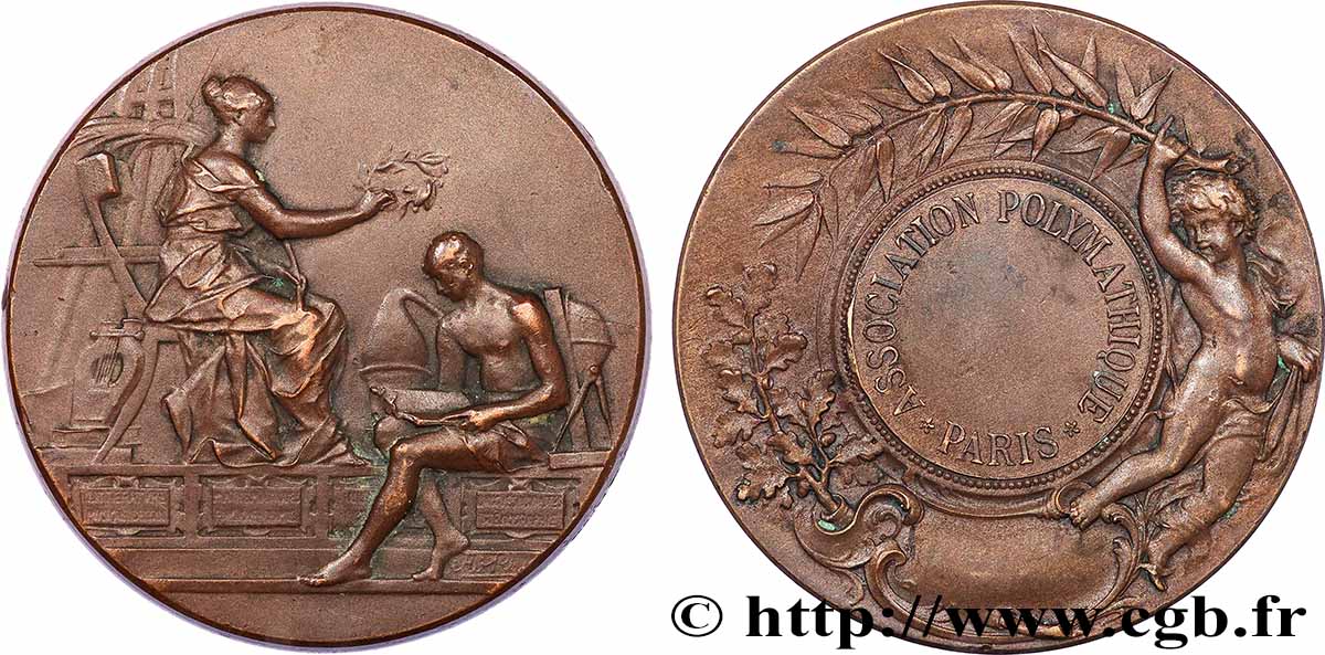 TROISIÈME RÉPUBLIQUE Médaille, Association polymathique TTB+
