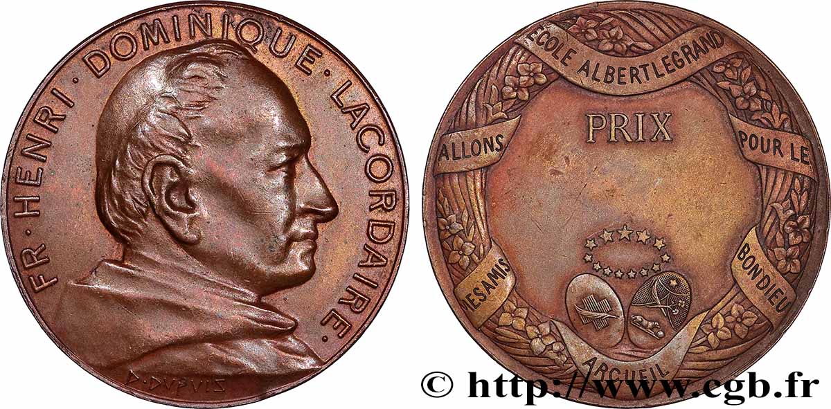 EDUCATION / SCHOOLS Médaille, Prix, Ecole Albert Legrand AU