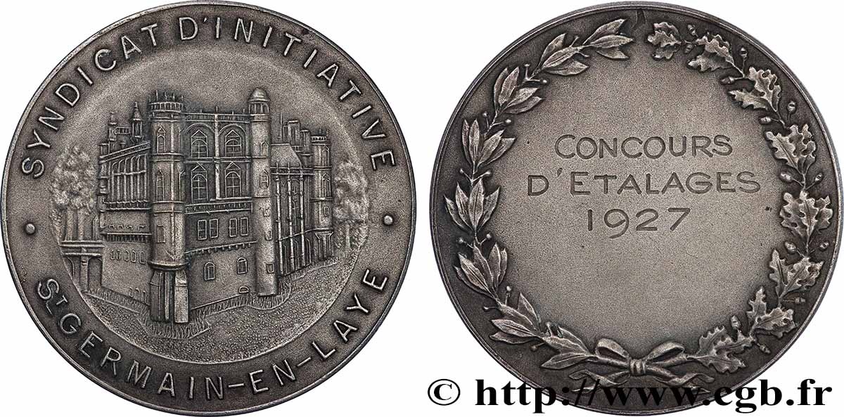 III REPUBLIC Médaille, Syndicat d’initiative, Concours d’étalages AU