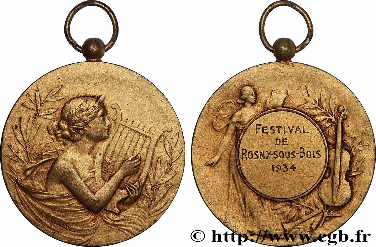 TERZA REPUBBLICA FRANCESE Médaille, Festival de Rosny-sous-bois q.SPL