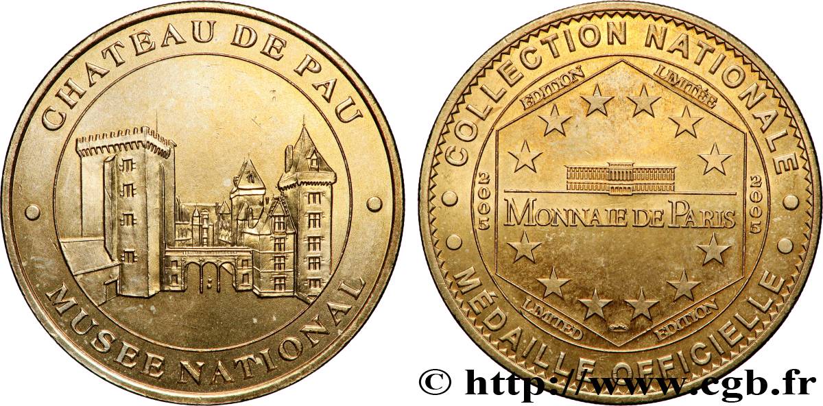 MÉDAILLES TOURISTIQUES Médaille touristique, Château de Pau TTB+