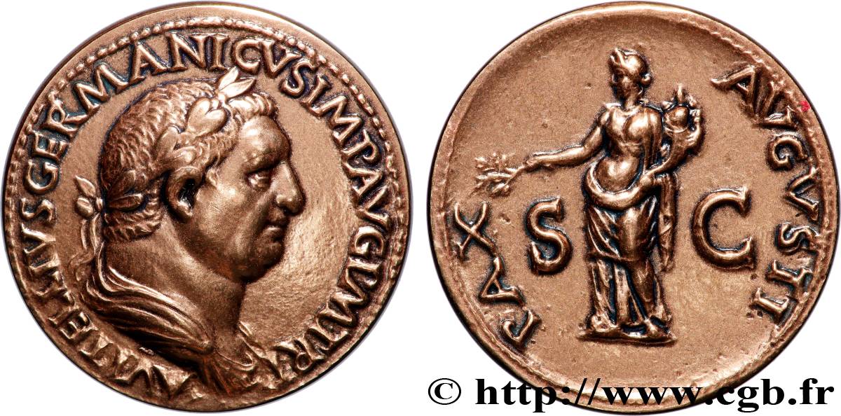 VITELLIUS Médaille, Reproduction d’un Sesterce de Vitellius TTB+