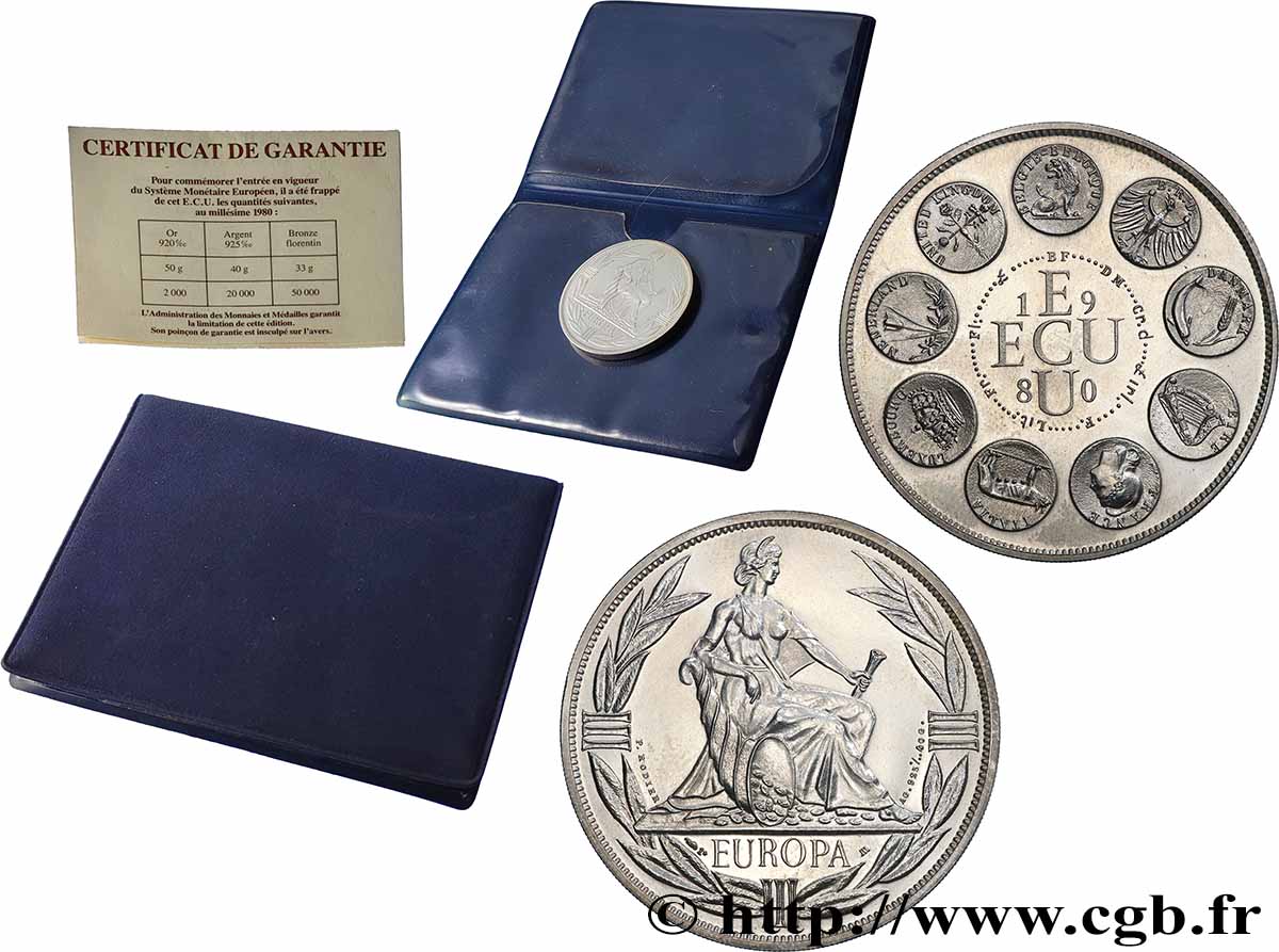 FUNFTE FRANZOSISCHE REPUBLIK ECU Europa Polierte Platte