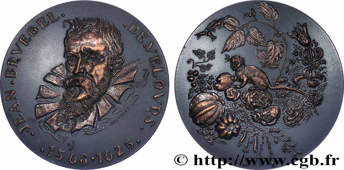 ARTISTES : GRAVEURS, PEINTRES, SCULPTEURS Médaille, Jan Brueghel l Ancien VZ