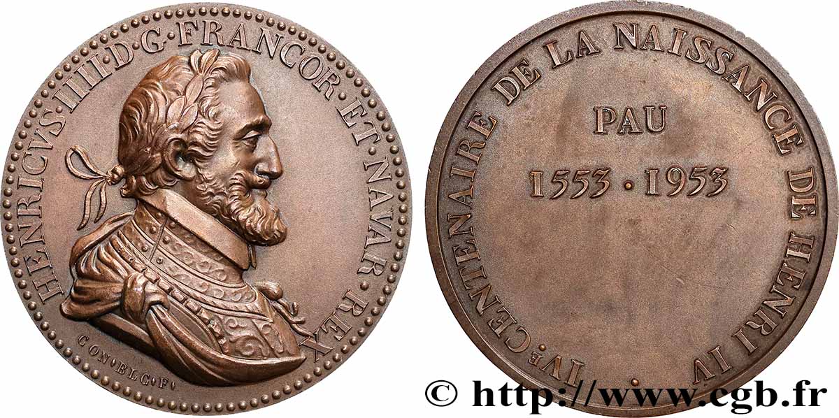 HENRY IV Médaille de récompense, IVe centenaire de la naissance d’Henri IV SPL