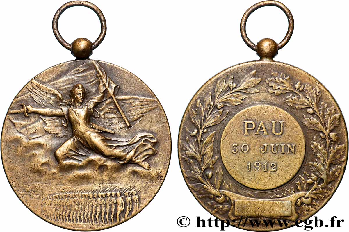 DRITTE FRANZOSISCHE REPUBLIK Médaille, Pau SS/fSS