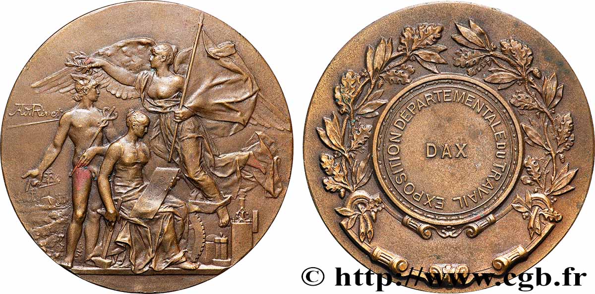 TERZA REPUBBLICA FRANCESE Médaille, Exposition départementale du travail q.SPL
