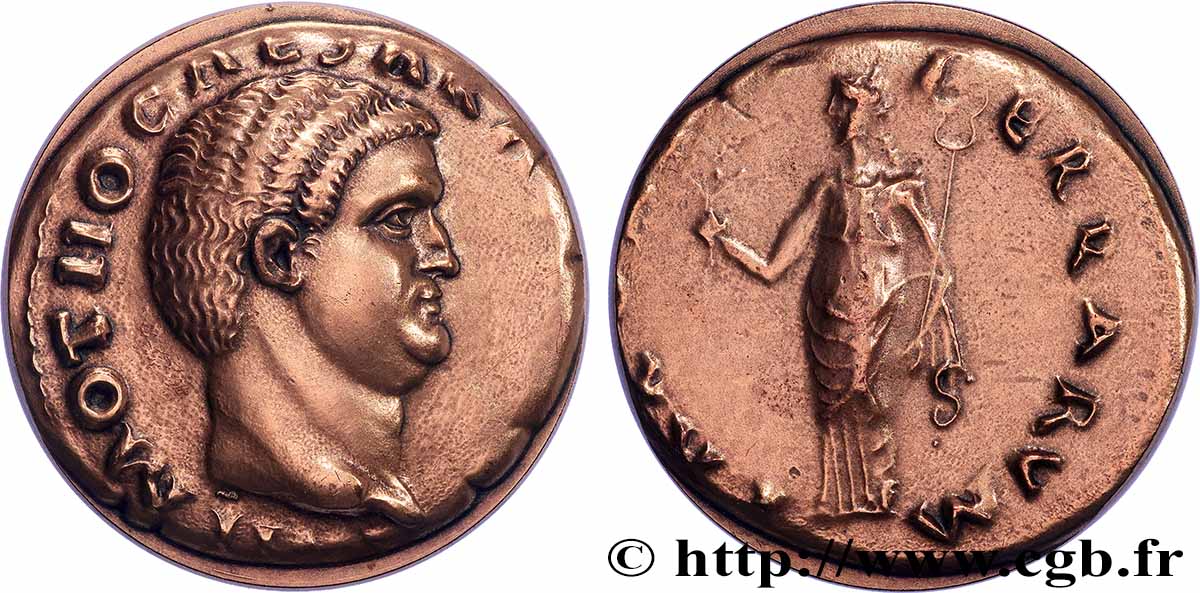 OTHON Médaille, Reproduction du denier d’Othon TTB+