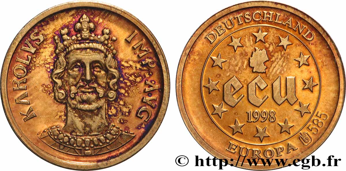 EUROPE Médaille, Ecu Europa BE