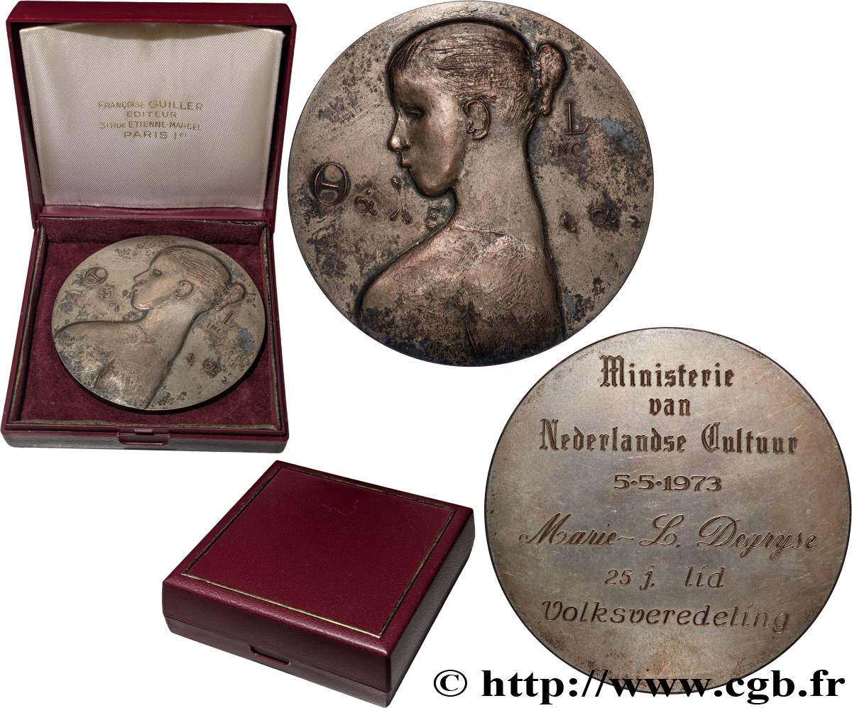 PAYS-BAS Médaille, Ministère de la culture néerlandaise TTB+