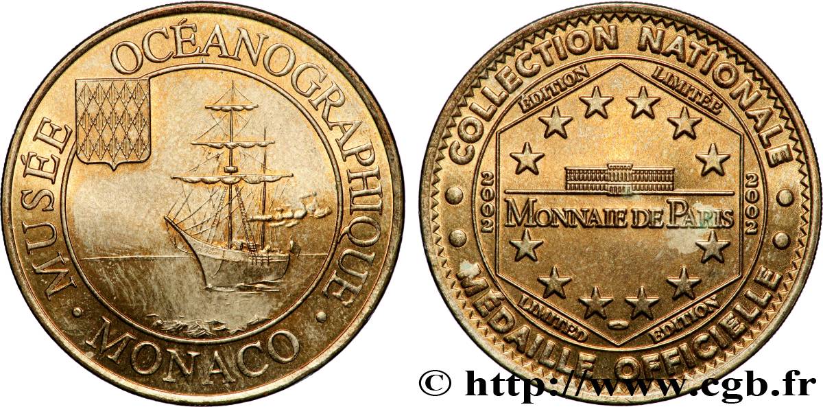 MÉDAILLES TOURISTIQUES Médaille touristique, Musée Océanographique de Monaco TTB+