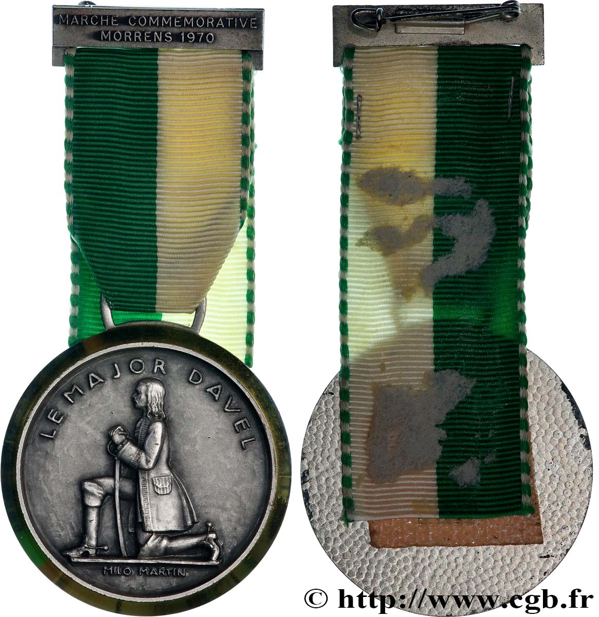 SUISSE Médaille, Abraham Davel TTB+
