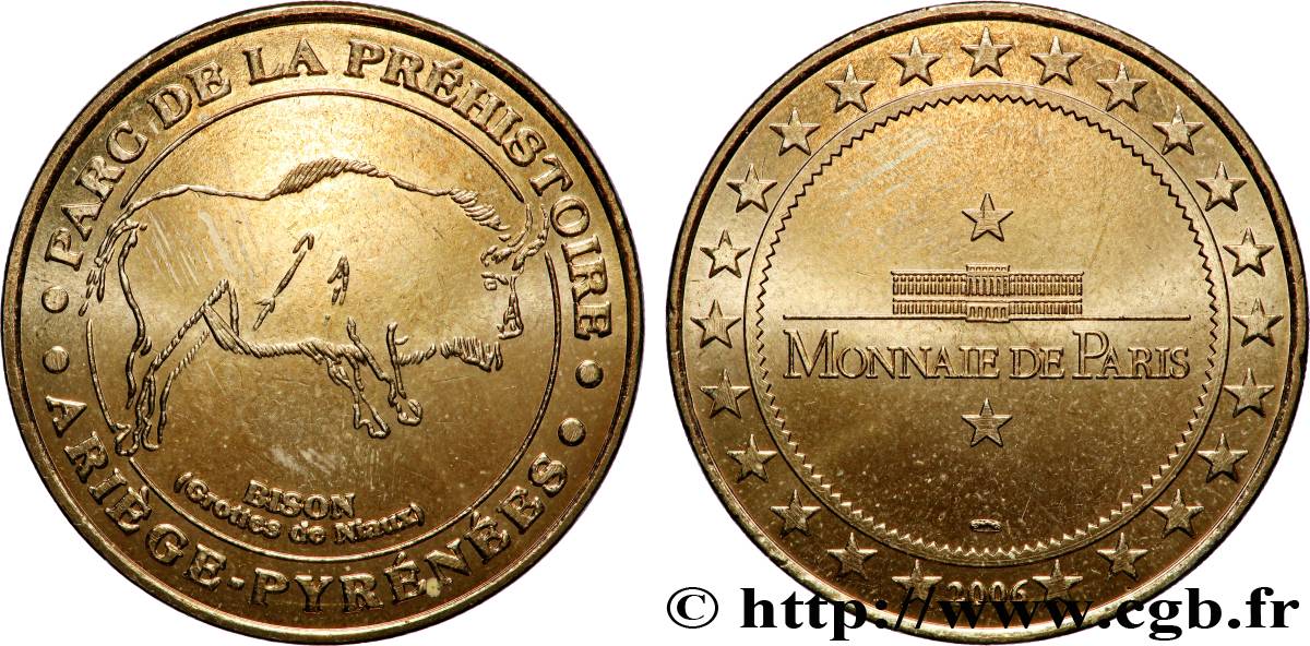 MÉDAILLES TOURISTIQUES Médaille touristique, Parc de la préhistoire, Ariège-Pyrénées TTB+