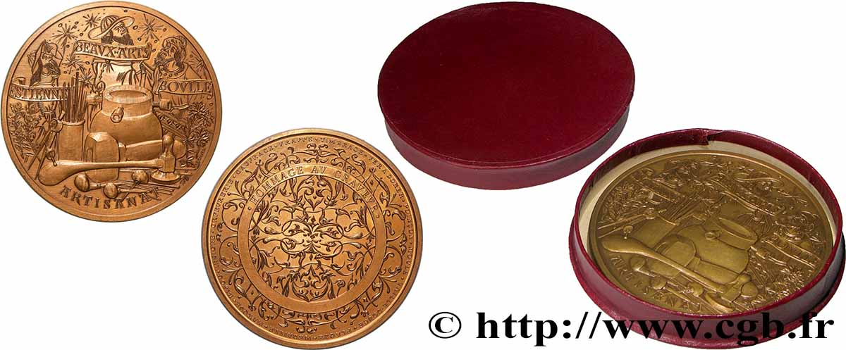 QUINTA REPUBBLICA FRANCESE Médaille, Hommage au graveur SPL