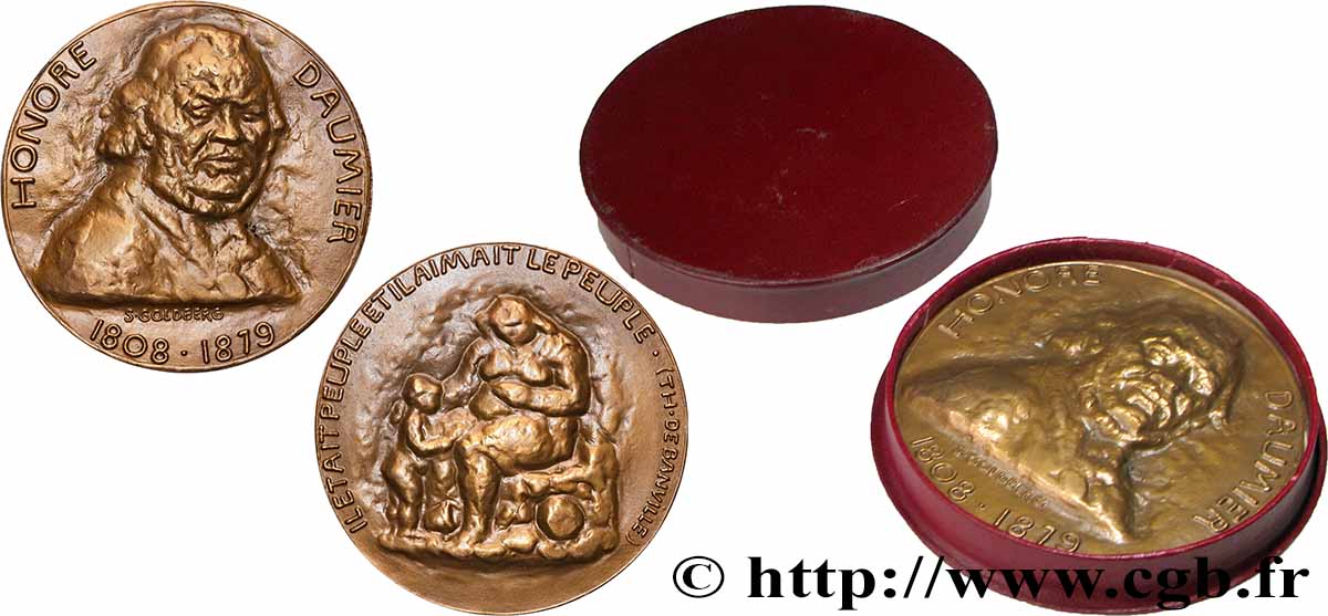ARTISTES : GRAVEURS, PEINTRES, SCULPTEURS Médaille, Honoré Daumier VZ
