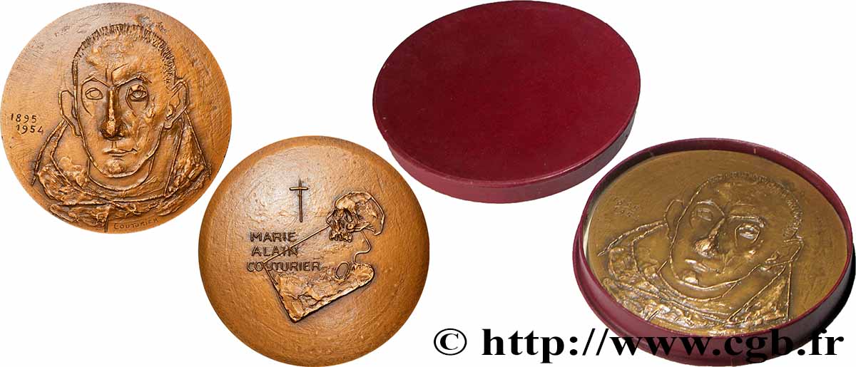 ARTISTES : GRAVEURS, PEINTRES, SCULPTEURS Médaille, Révérend Père Couturier O. P. VZ