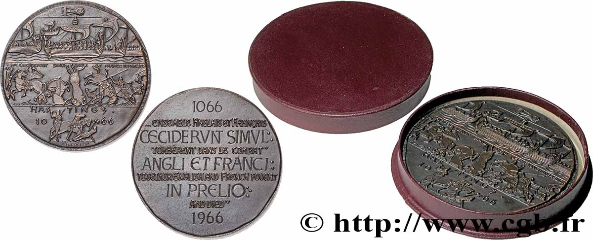 FUNFTE FRANZOSISCHE REPUBLIK Médaille, Célébration du neuvième centenaire de la Bataille de Hastings VZ