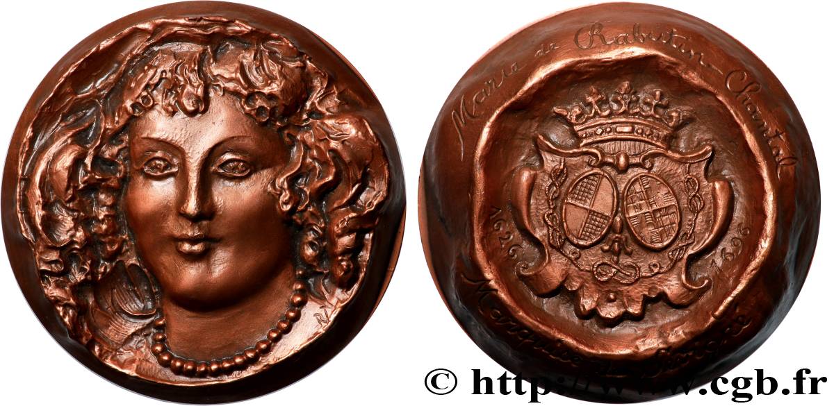LITERATURE : WRITERS - POETS Médaille, Marie de Rabutin-Chantal, Marquise de Sévigné VZ