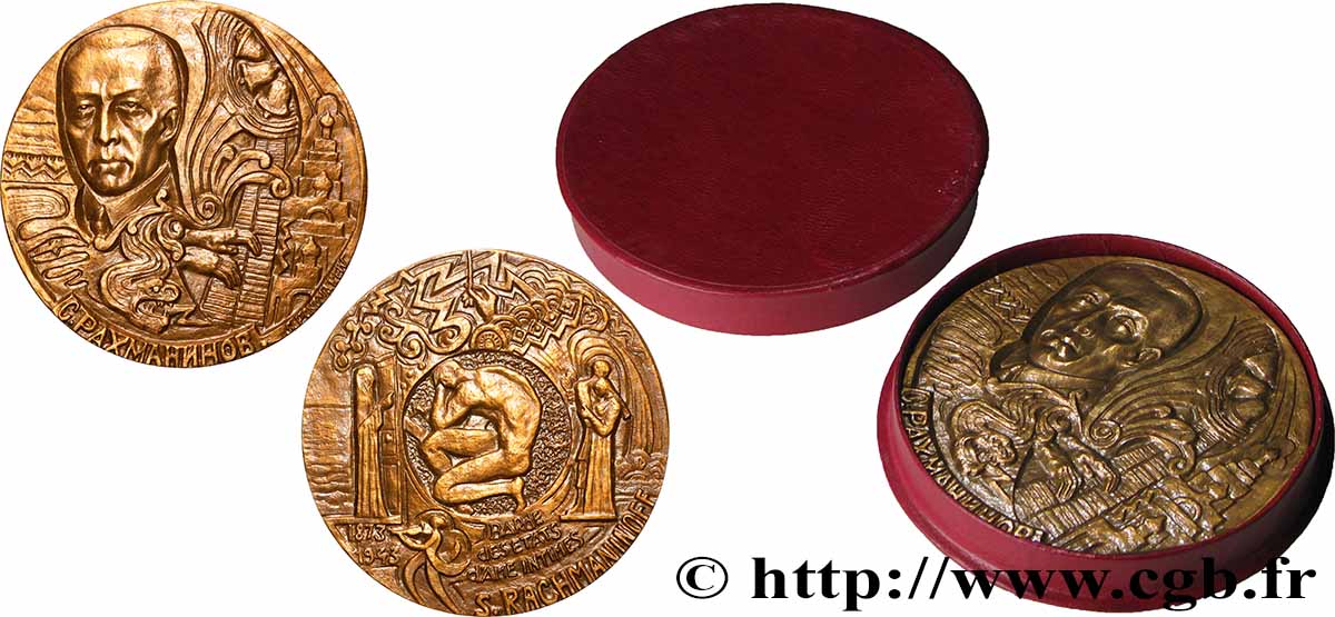 ARTISTES : DANSEURS, MUSICIENS, COMPOSITEURS Médaille, Sergueï Rachmaninoff SUP