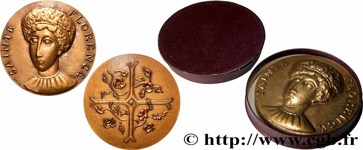 MÉDAILLES RELIGIEUSES Médaille, Sainte Florence VZ