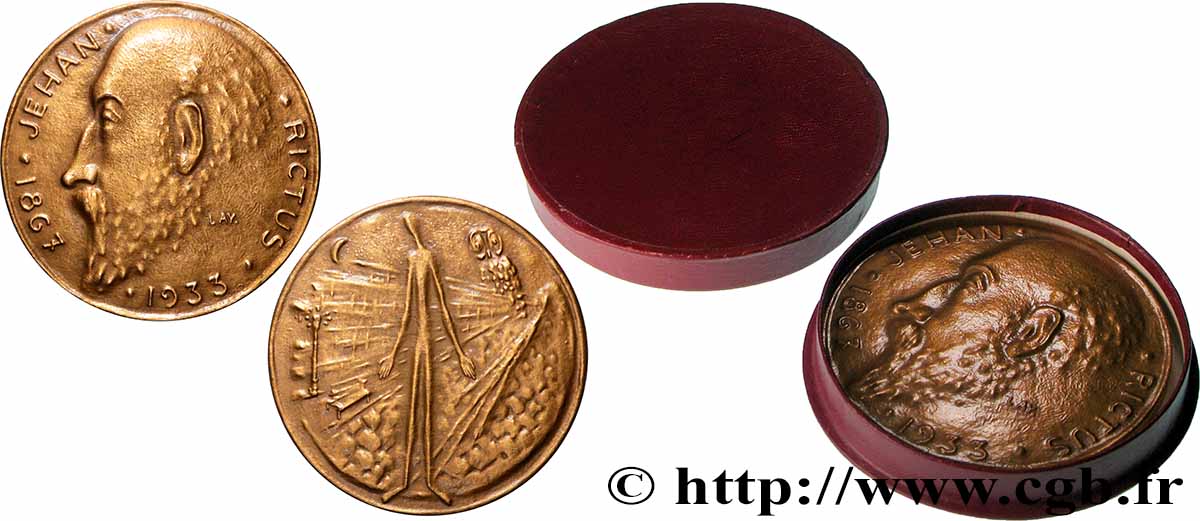 LITTÉRATURE : ÉCRIVAINS/ÉCRIVAINES - POÈTES Médaille, Jehan Rictus SPL