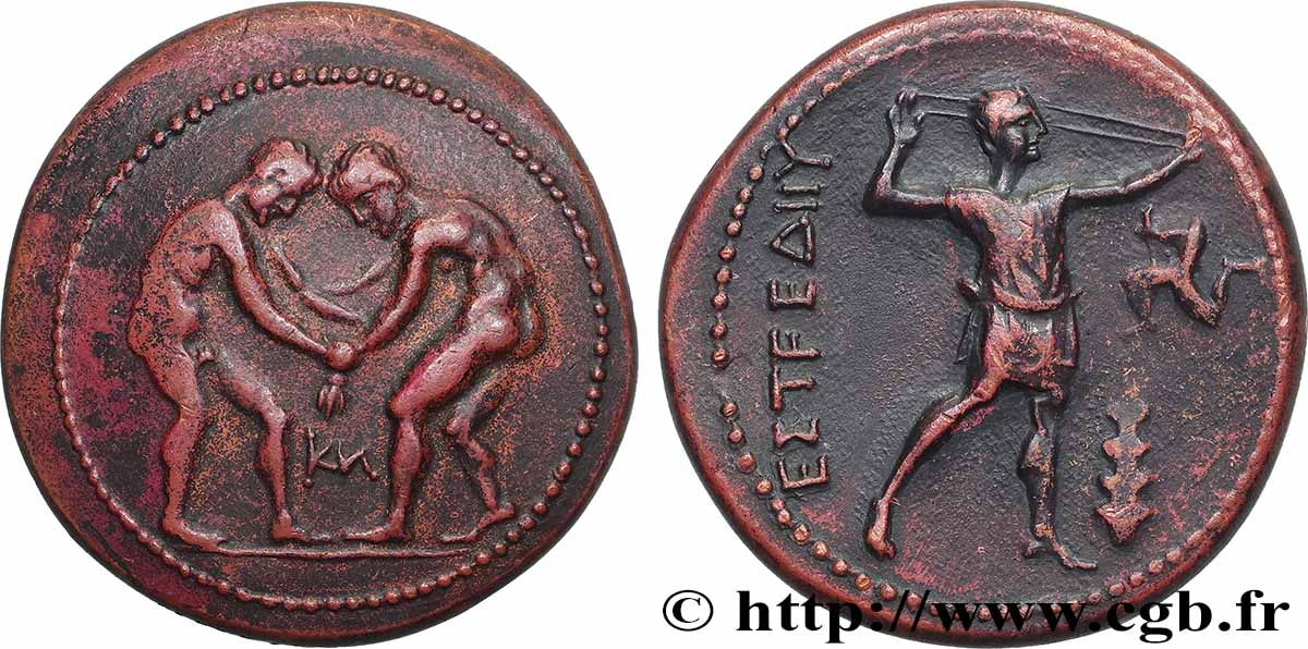 PAMPHYLIE - ASPENDOS Médaille, Reproduction du statère d’argent d’Aspendos (Pamphylie), n°233 TTB+