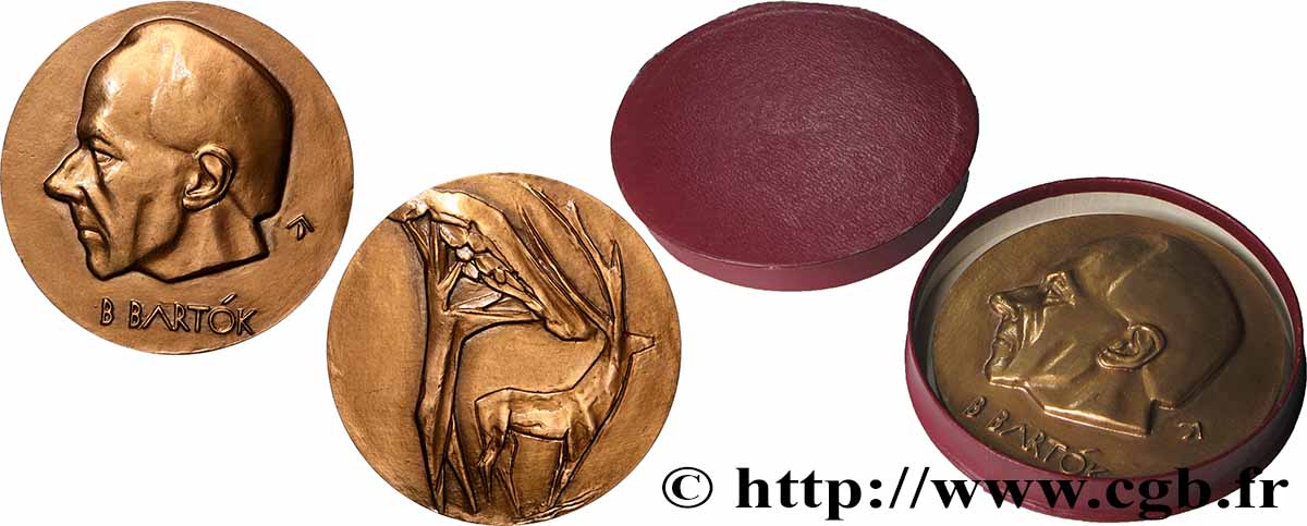 KÜNSTLER: TÄNZER, MUSIKER, KOMPONISTEN Médaille, Béla Bartok VZ+