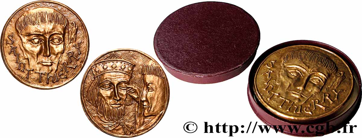 MÉDAILLES RELIGIEUSES Médaille, Saint Thierry SUP+